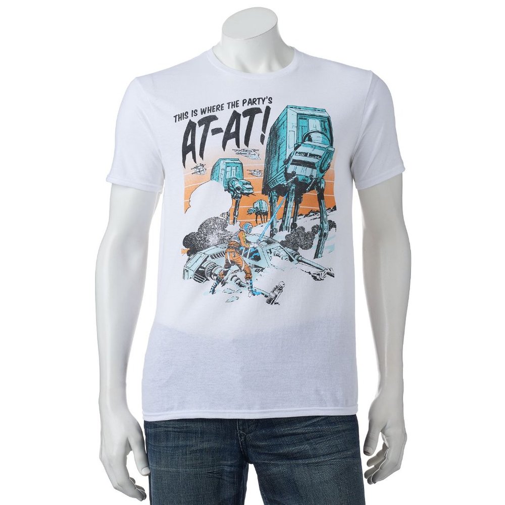 New! Star Wars AT-AT Walker Hoth Battle Party T-Shirt
